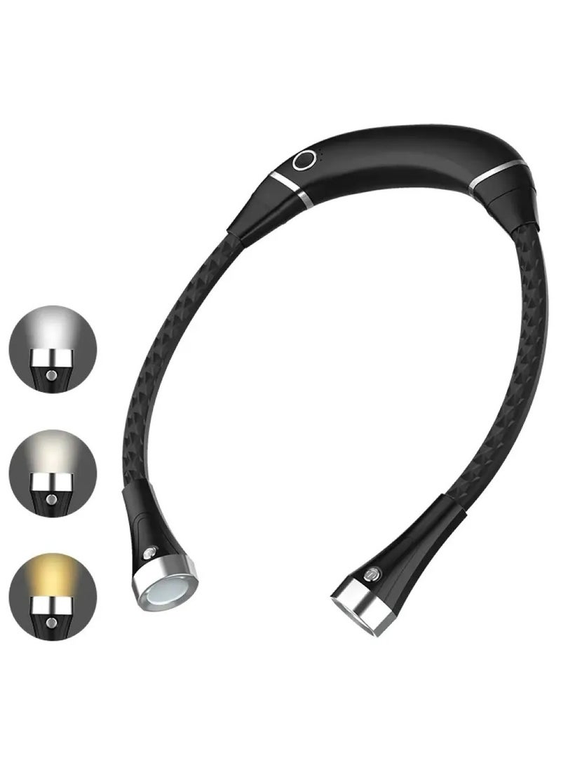flexible Flexible Reading LED Hanging Lighting Lamp USB Rechargeable Neck Light  - Image 1
