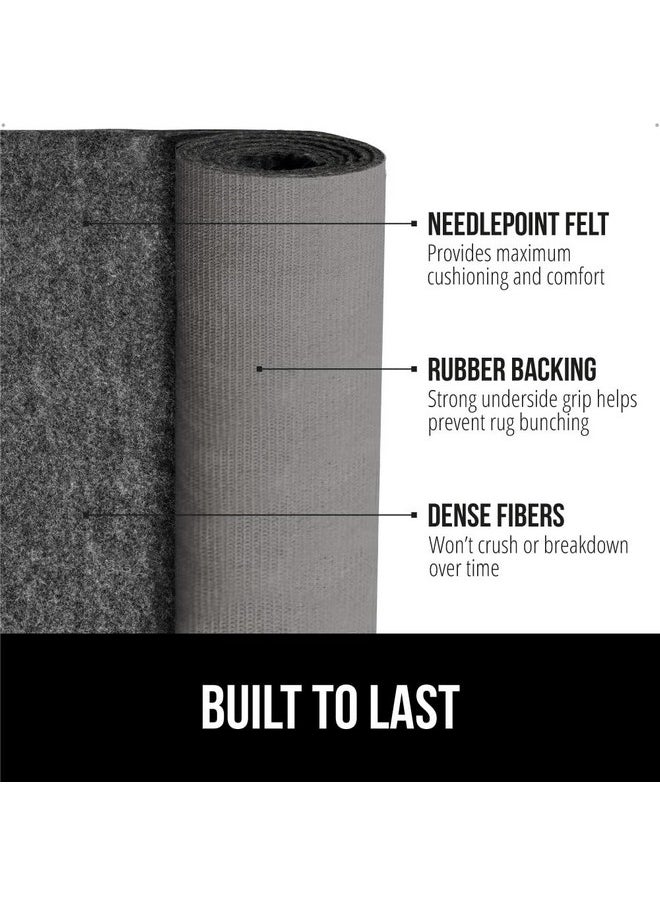 Gorilla Grip - Gorilla Grip Felt and Natural Rubber Stay in Place Slip Resistant Rug Pad, 1/4” Thick, 5x7 FT Protective Padding for Under Area Rugs, Cushioned Gripper Pads, Carpet Runners, Hardwood Floors Protection - Image 1