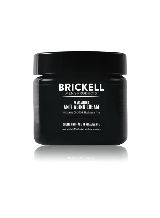 Brickell Men's Revitalizing Anti-Aging Cream For Men, Natural and Organic Anti Wrinkle Night Face Cream To Reduce Fine Lines and Wrinkles, 2 Ounce, Unscented