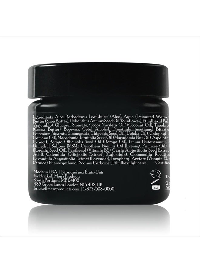 Brickell Men's Revitalizing Anti-Aging Cream For Men, Natural and Organic Anti Wrinkle Night Face Cream To Reduce Fine Lines and Wrinkles, 2 Ounce, Unscented