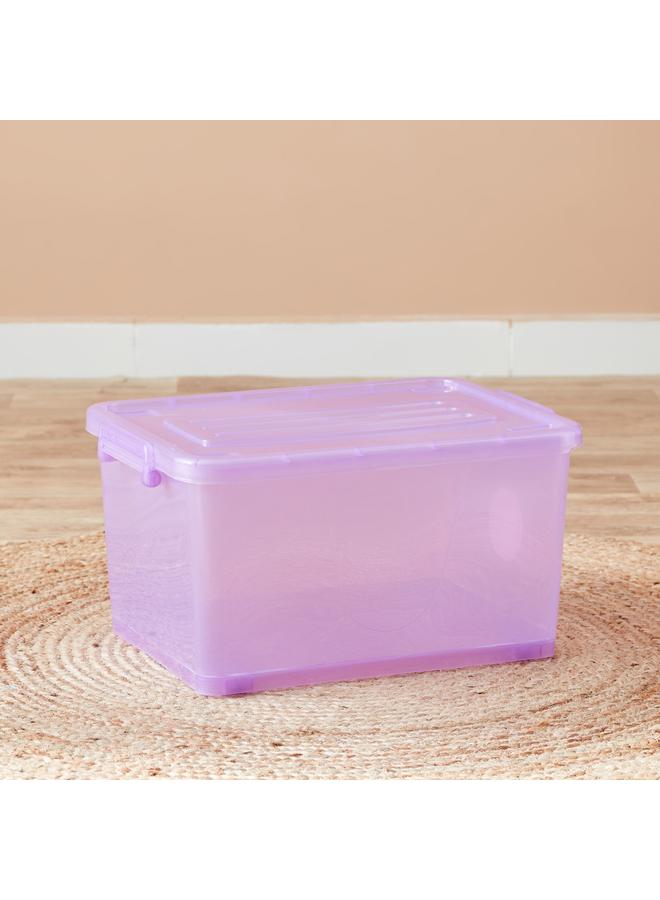 Home Box Rolling 32 L Storage Box with Wheels and Lid - 47x34x25 cm - Image 1