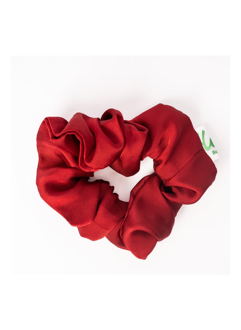 Hers - HERS satin scrunchie (White) Maintains and protects hair from breakage. - Image 1
