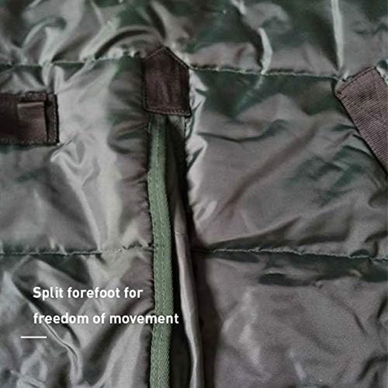 La La Pet Waterproof Warm-Keep Horse Turnout Blanket Adjustable and Breathable Clothes for Horse Mini Pony Ripstop Medium Weight 220g Poly Fill for Winter Navy 46Inches - Image 3