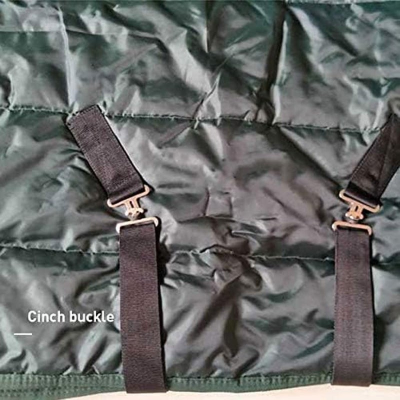 La La Pet Waterproof Warm-Keep Horse Turnout Blanket Adjustable and Breathable Clothes for Horse Mini Pony Ripstop Medium Weight 220g Poly Fill for Winter Navy 46Inches - Image 2