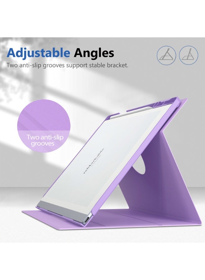 My Choice 360° Folding Case Cover with Pen Slot for Remarkable 2 10.3"- Purple - Image 5