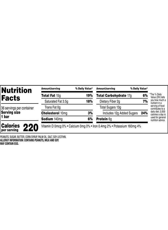 MUNCH Peanut Bar Gluten-Free LOW GLYCEMIC Individually Wrapped, Candy Bulk Box, Single Full Size Single, 1.42-Ounce Bar, 36-Count - Image 5