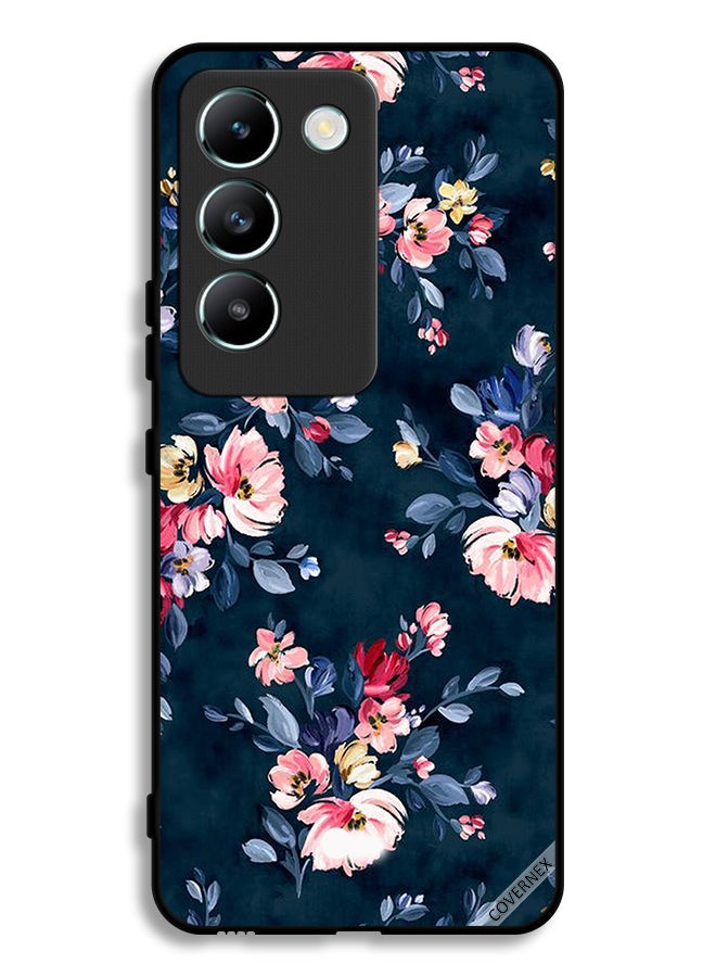 Covernex Vivo V30 Lite 4G Protective Case Cover Hand Painted Flowers - Image 1