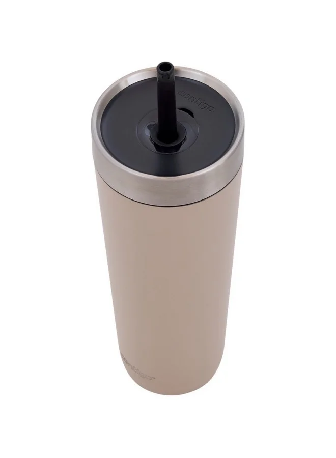 Contigo Luxe Thermalock Vacuum Insulation Stainless Steel Spill-Proof Tumbler Brown Sugar 24 oz 2212973