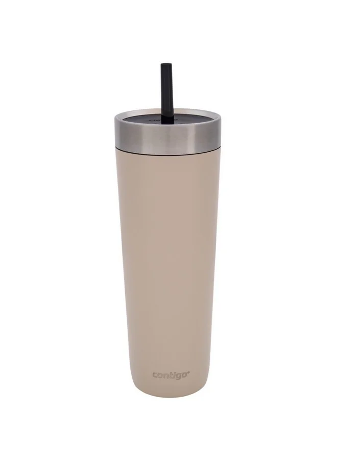 Contigo Luxe Thermalock Vacuum Insulation Stainless Steel Spill-Proof Tumbler Brown Sugar 24 oz 2212973