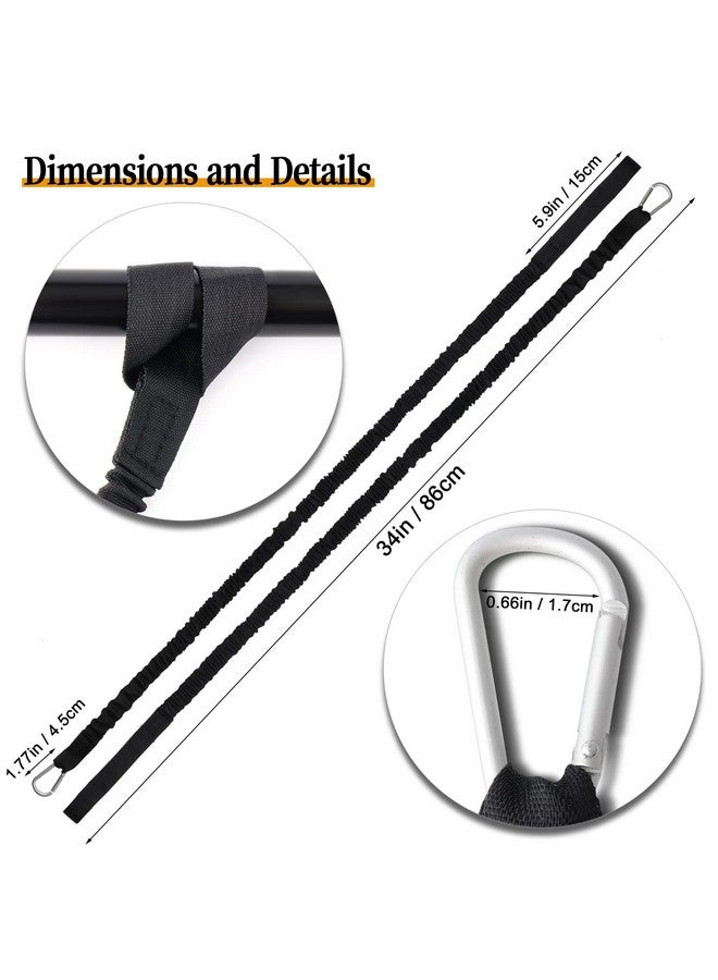 AIEX 2Pcs Kayak Paddle Leash, 3461 Inches Stretchable Paddle Straps With Carabiner Paddle Lanyard Stretch Kayak Rope For Canoe Boat Surf Board Fishing Rod - Image 4