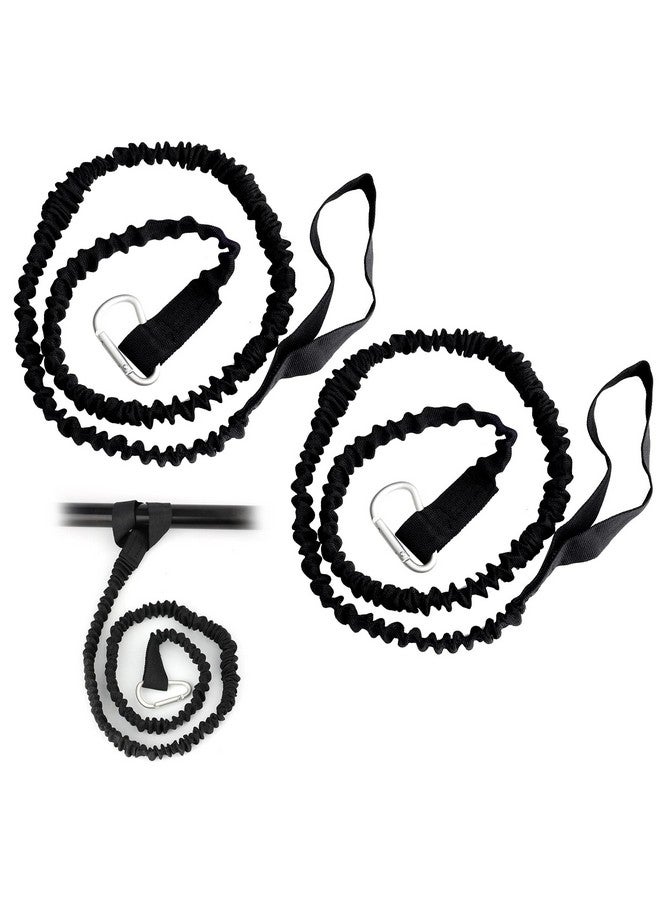 AIEX 2Pcs Kayak Paddle Leash, 3461 Inches Stretchable Paddle Straps With Carabiner Paddle Lanyard Stretch Kayak Rope For Canoe Boat Surf Board Fishing Rod - Image 1