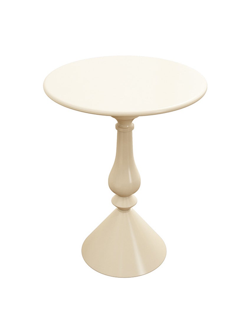 Sharpdo Sofa Side Table,White Coffee Table,Round End Table - Image 2
