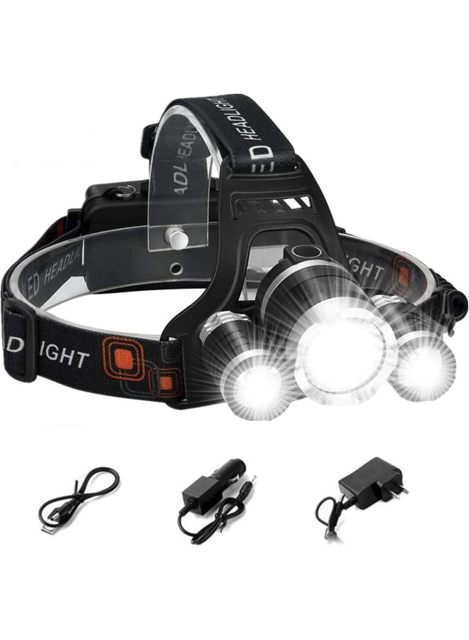 Loquat Headlamp Headlight Hat Clip-on Cap Light Outdoor Sports Running Cycling Camping Fishing Lamp Torch Led Flashlight-Color:Headlight +2 18650 Batteries + US Charger + Black Car Charger + Color Box - Image 5