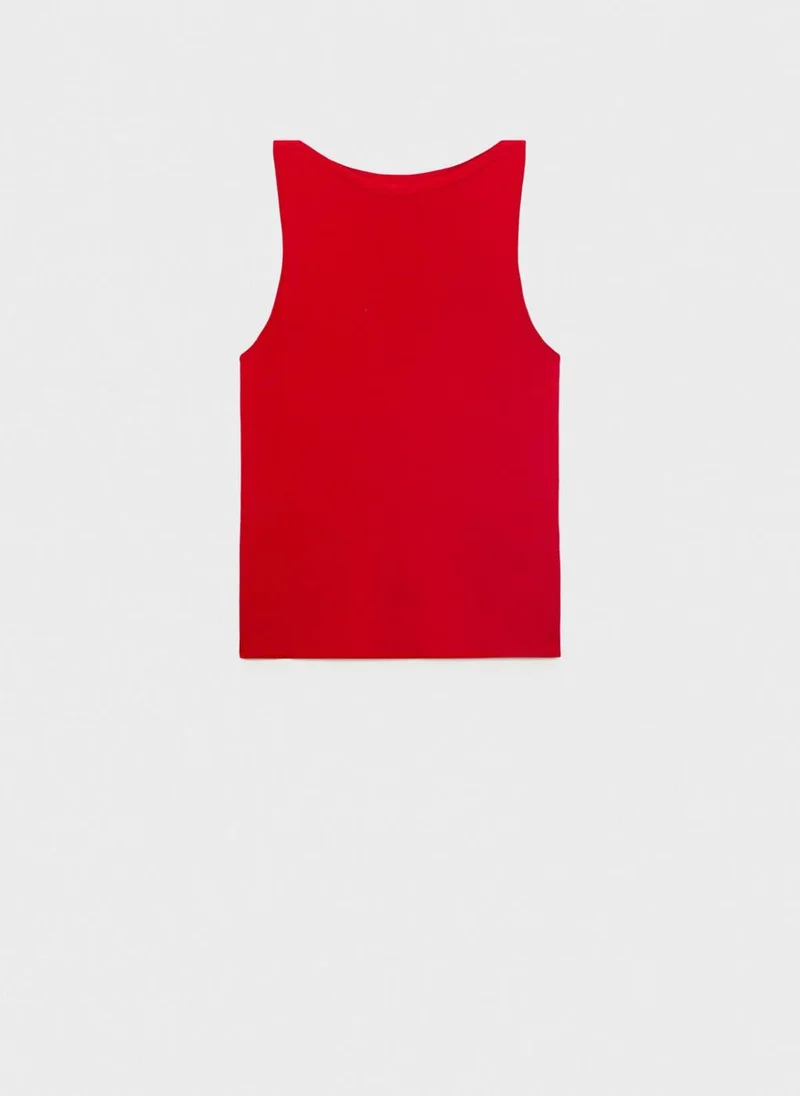 مانجو بلوزة محبوكة بدقة