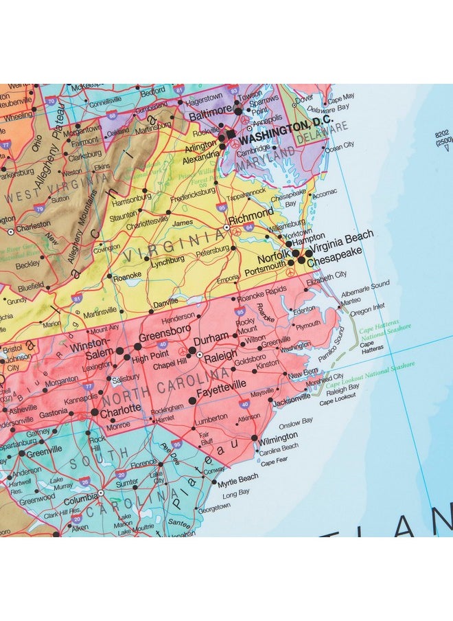 Maps International Large Political Usa Wall Map - Laminated - 36 X 48  - Image 5