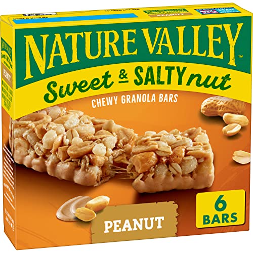 Nature Valley Sweet and Salty Nut Granola Bars, Peanut, 6 Bars, 7.2 oz - Image 1