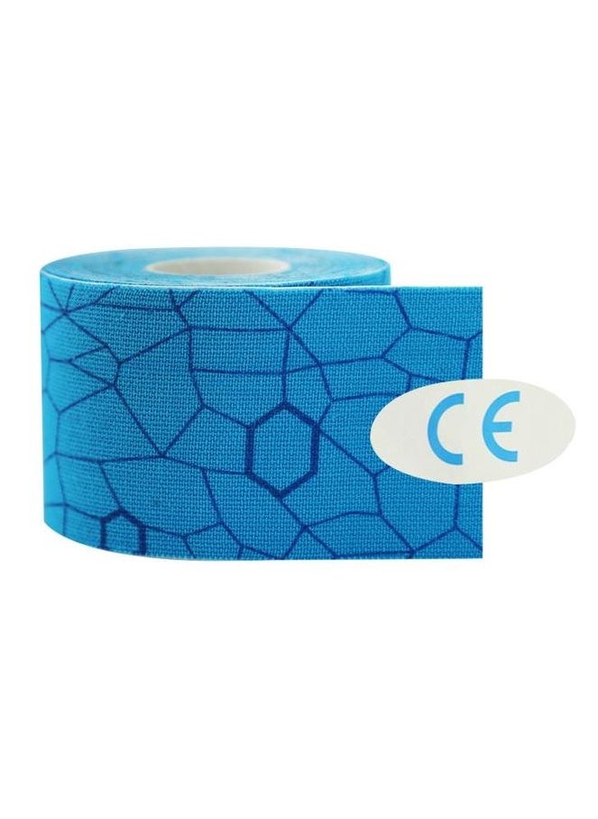 TheraBand - Kinesiology Tape Waterproof Physio Tape for Pain Relief Muscle and Joint Support, Standard Roll with Xact Stretch Application Indicators (blue) - Image 1