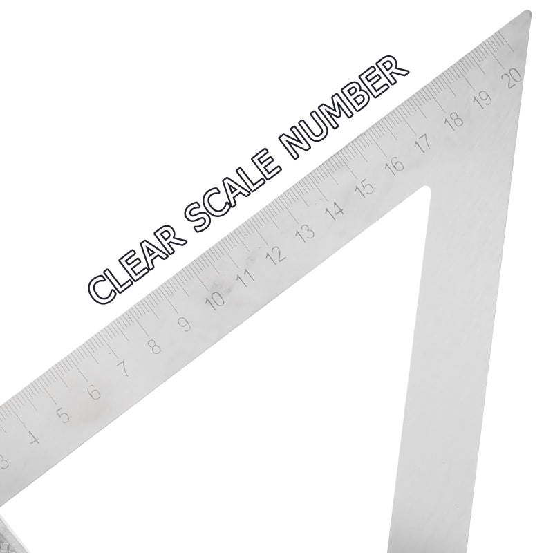 Sturdy Metal Triangle Ruler 90 Degree Level for Woodworking and Layout Tasks - Image 4