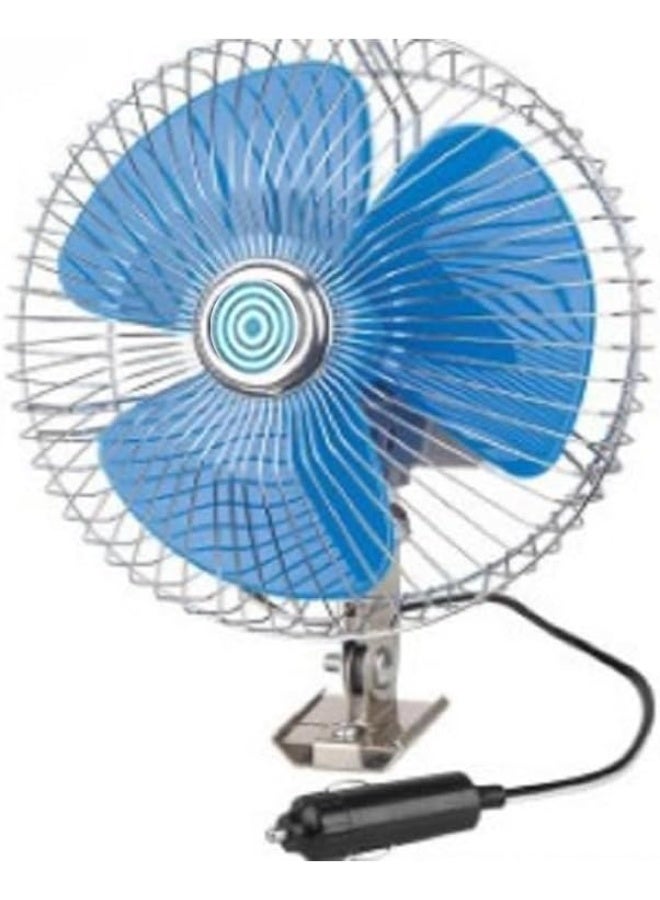 8 Inch Car Air Cooling Fan with 180° Rotation, 12V Cigarette Lighter Connector, Clip Mount for Cars, Trucks, Buses and Boats - Image 5