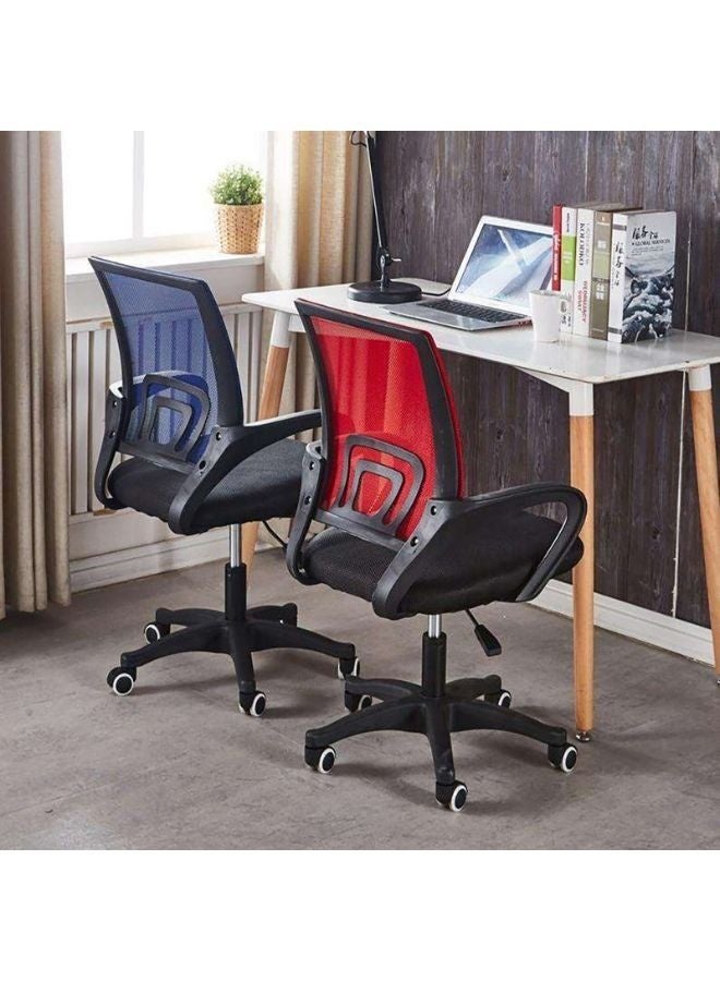 كستم ديكو كرسي مكتب تنفيذي شبكي دوار 360 درجة بتصميم مريح | كرسي مكتب كمبيوتر قابل لتعديل الارتفاع مع دعم للفقرات القطنية | كرسي للمنزل والمكتب | أسود - Image 5