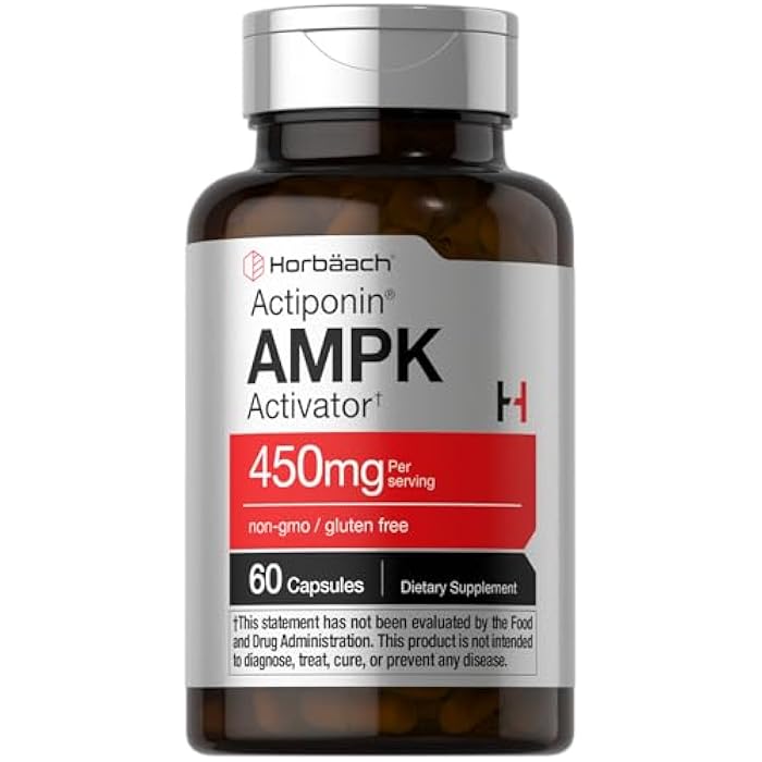 Horbäach AMPK Metabolic Activator 450 mg | 60 Capsules | Non-GMO, Gluten Free - Image 1