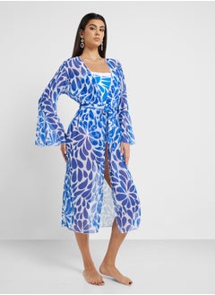 ELLA Bandeau Printed Swimsuit Wih Beach Kimono  - Image 5