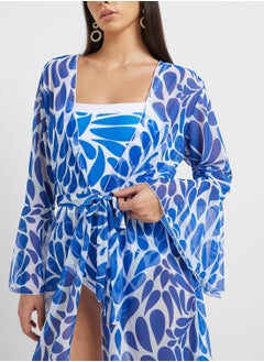ELLA Bandeau Printed Swimsuit Wih Beach Kimono  - Image 4