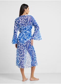ELLA Bandeau Printed Swimsuit Wih Beach Kimono  - Image 2