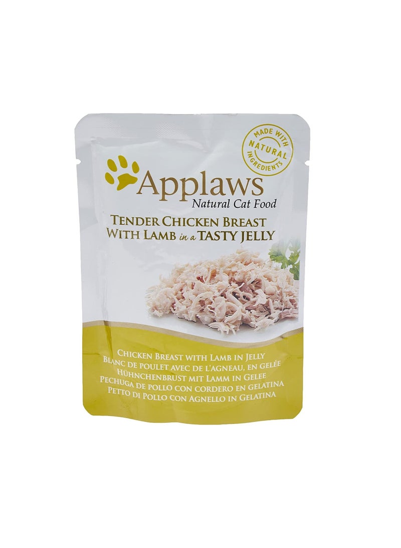 Applaws Cat Chicken with Lamb Jelly Pouch 70G - Image 1