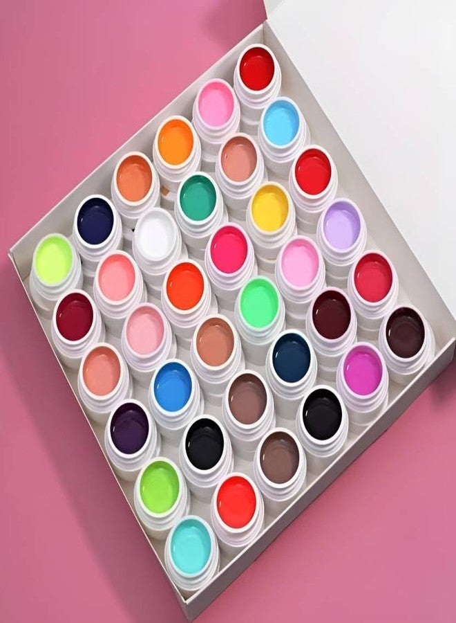 ADOERE مجموعة أدويري لطلاء الأظافر بتقنية الأشعة فوق البنفسجية، 36 لونًا، طلاء جل نقي قابل للإزالة بتقنية LED، مجموعة تدوم طويلًا للاستخدام المنزلي وفي الصالونات (متعدد الألوان) - Image 1