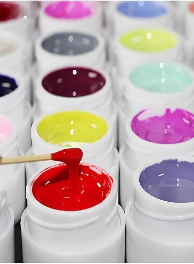 ADOERE مجموعة أدويري لطلاء الأظافر بتقنية الأشعة فوق البنفسجية، 36 لونًا، طلاء جل نقي قابل للإزالة بتقنية LED، مجموعة تدوم طويلًا للاستخدام المنزلي وفي الصالونات (متعدد الألوان) - Image 2