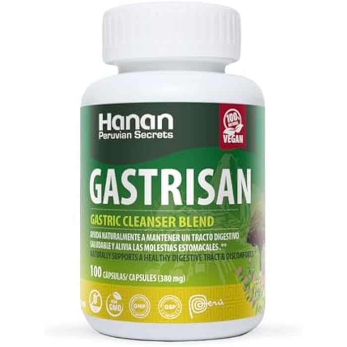 Hanan Peruvian Secrets Hanan Gastrisan Gastric Cleanser Blend | 100 Capsules | Naturally Aids in Supporting Healthy Digestive Tract (1 Pack) - Image 1