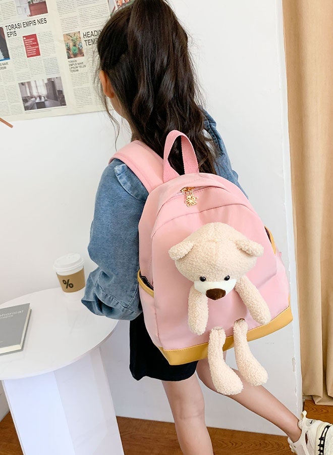 JCB CHIC حقيبة ظهر خفيفة الوزن ذات سعة كبيرة على شكل أرنب كرتوني لطيف، حقيبة مدرسية وحقيبة سفر  مع رسوم كرتونية ثلاثية الأبعاد، حقيبة كتف عملية للطالبات - Image 1