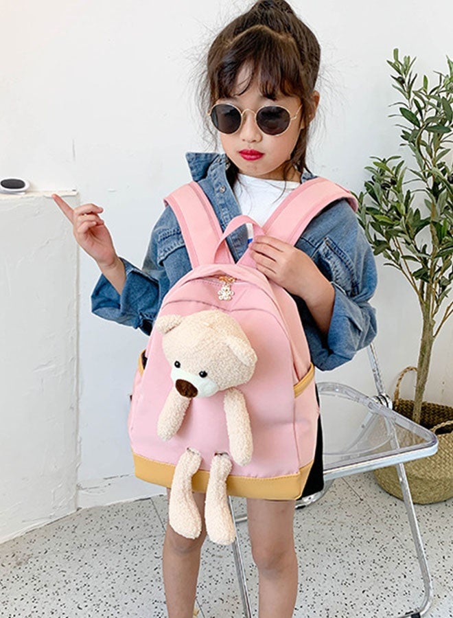 JCB CHIC حقيبة ظهر خفيفة الوزن ذات سعة كبيرة على شكل أرنب كرتوني لطيف، حقيبة مدرسية وحقيبة سفر  مع رسوم كرتونية ثلاثية الأبعاد، حقيبة كتف عملية للطالبات - Image 3