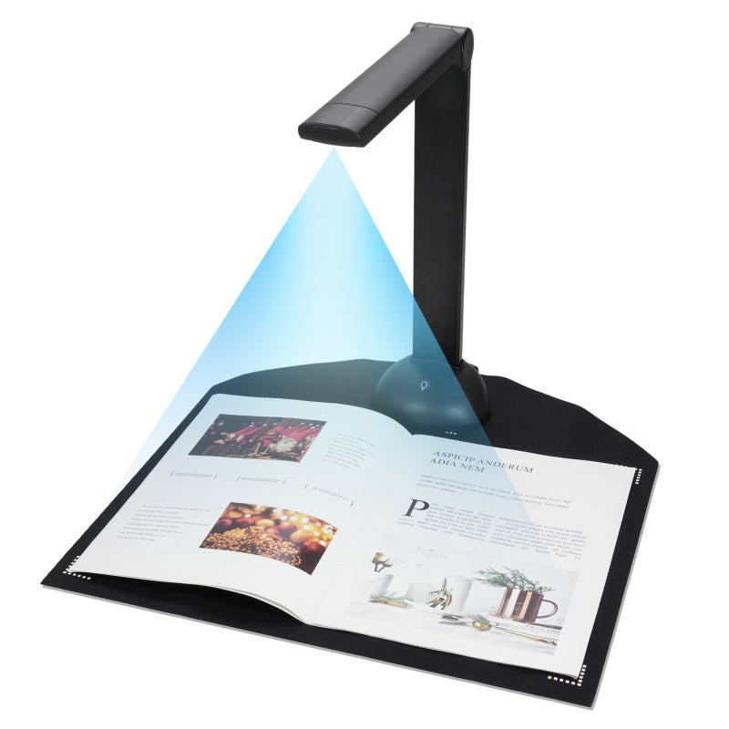 Document Camera 16MP Auto-focus High-definition - Versatile A3/A4 Size Compatibility Book Scanner for Office Classroom Educational Use - Image 1