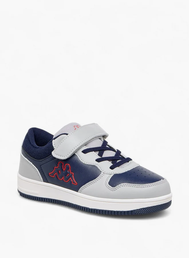 كابا Boys' Colourblock Low Ankle Sneakers with Hook and Loop Closure