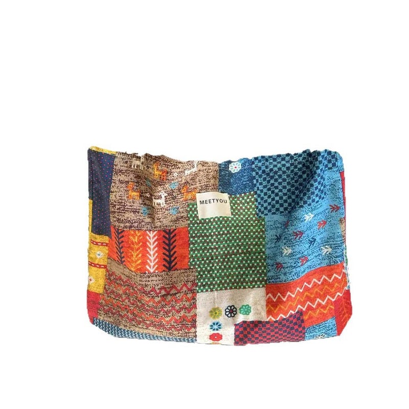 Hengshang textile Spliced Spring and Summer New Ethnic Style Fabric Children's Dress Clothing Tc Cotton Fabric Box Bag Tie-Dye Fabric (Polyester cotton cloth (stiffer than pure cotton)) - Image 2