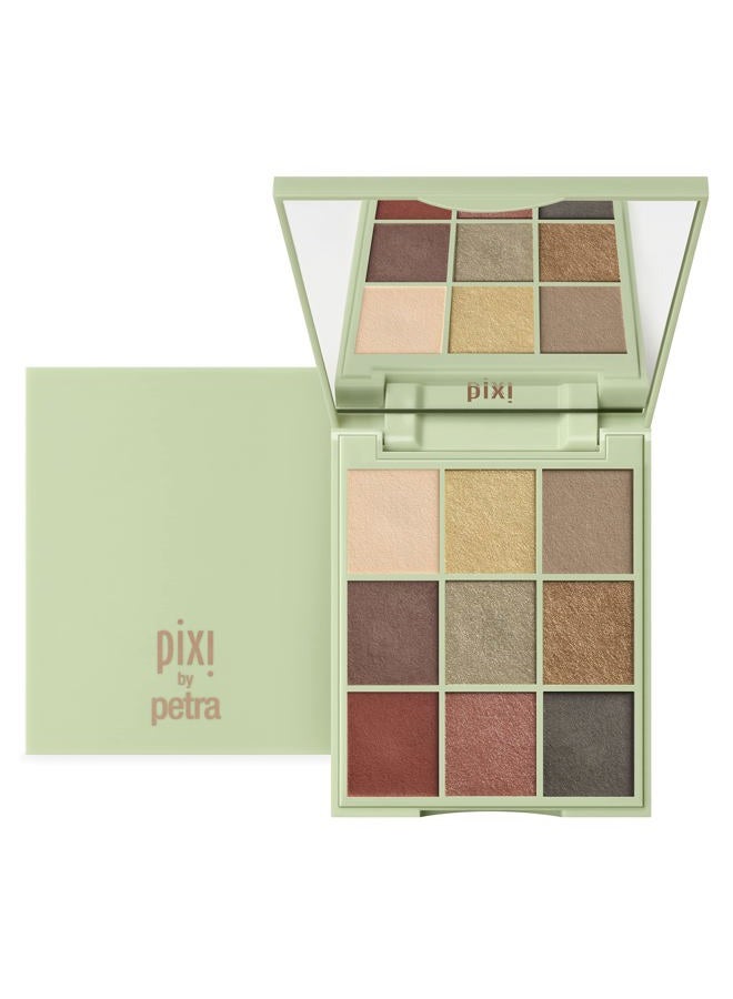 pixi Beauty Eye Effects - Hazelnut Haze|Eyeshadow 9 Shade Compact Palette | Easy To Apply High Pigment Colour | Paraben-Free | 11.5g - Image 1