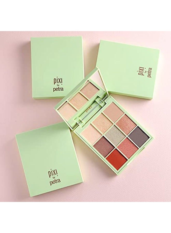 pixi Beauty Eye Effects - Hazelnut Haze|Eyeshadow 9 Shade Compact Palette | Easy To Apply High Pigment Colour | Paraben-Free | 11.5g - Image 4