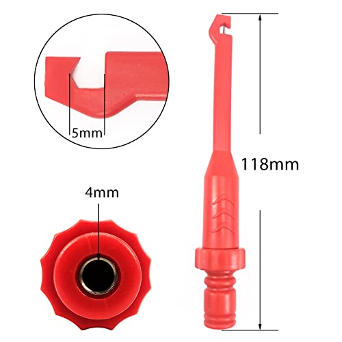 KAWISH 2PCS Multimeter Test Leads Set Electric Wire Piercing Probe Clip, Automotive Insulation Back Probes with 4mm Banana Plug Test Leads for for Diagnostic Electrical Testing - Image 2