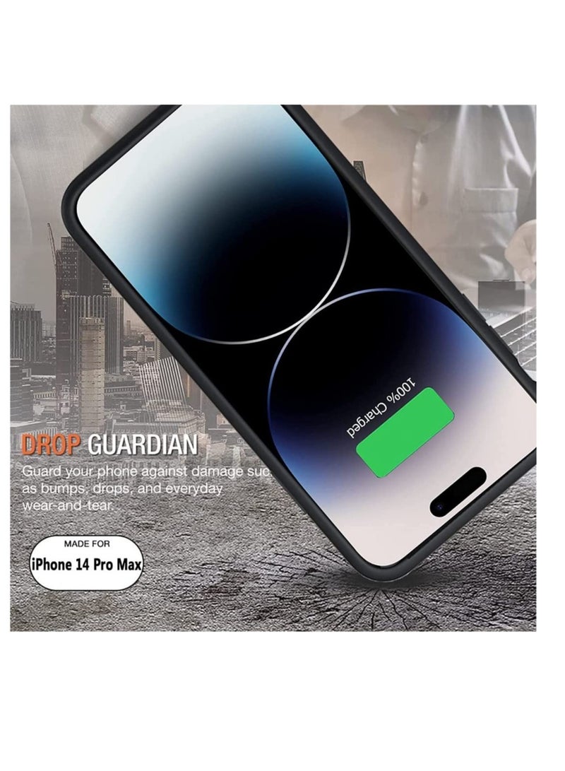 Protective Battery Case Cover For Apple iPhone 13 Pro Max 4500mAh Black - Image 3