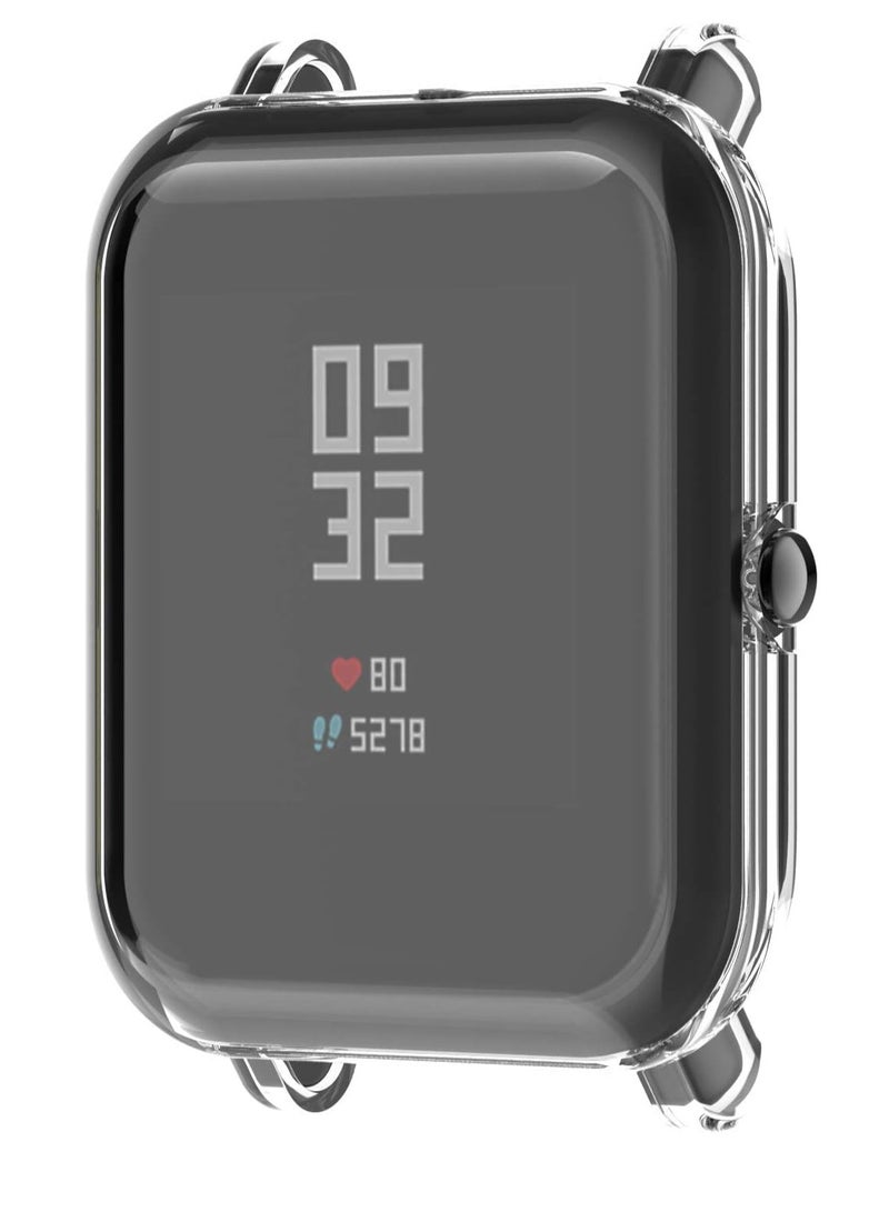 Screen Protector Case Compatible with Amazfit GTS 2 Mini/Bip U Pro Smartwatch Accessories TenCloud Covers Scratched Resistant Full Protective Cover for GTS 2 Mini (Clear) - Image 2