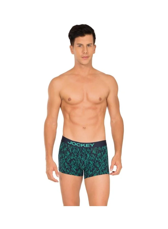 JOCKEY Jockey FP23 Men Super Combed Cotton Elastane Stretch Printed Trunk with Ultra soft Waistband