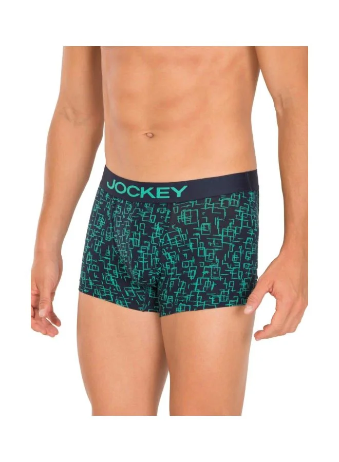 JOCKEY Jockey FP23 Men Super Combed Cotton Elastane Stretch Printed Trunk with Ultra soft Waistband