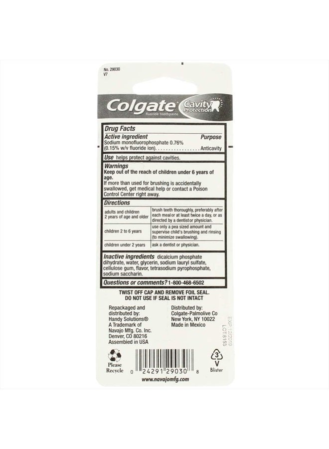 Colgate Cavity Protection Toothpaste Great Regular Flavor 1 oz - Image 3