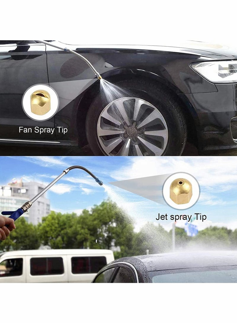 SOLARAE High Pressure Washer Kit Car Accessories18 Inch Car Pressure Washer Wand with 1 Extra Inch Extension Wand, 2 Hose Nozzles for Car Washing, Garden Cleaning, Outdoor Window Washing - Image 5