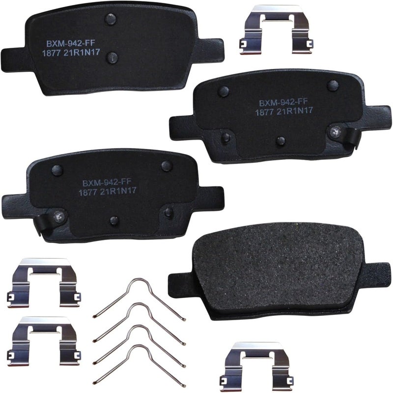 Bendix Premium SBM1877 Semi-Metallic Rear Brake Pads for Select Models Buick Enclave, Cadillac CT6, XT5, XT6, Chevrolet Blazer, Camaro, Traverse, GMC Acadia - Image 1