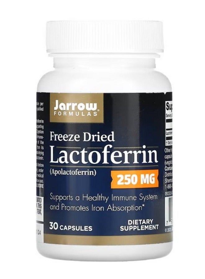 jarrow formulas Lactoferrin Freeze Dried 250 mg 30 Capsules - Image 1