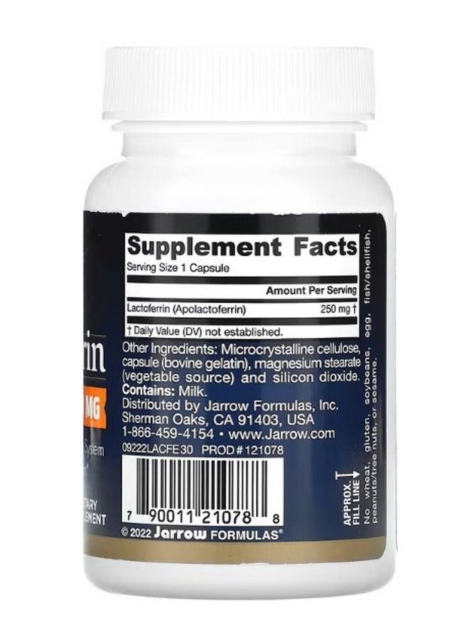 jarrow formulas Lactoferrin Freeze Dried 250 mg 30 Capsules - Image 2