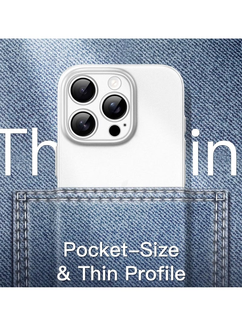 JAJEEK Ultra-Slim 0.35mm Case for iPhone 16 Pro Max (6.9 Inch) – Lightweight Matte Finish, Full Camera Lens Protection, Minimalist Hard Cover, Sleek & Durable Design, Perfect Fit for Everyday Protection - Image 4